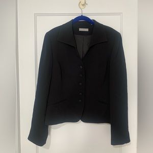 Kate Hill 12P Black Blazer with detailed buttons NWOT